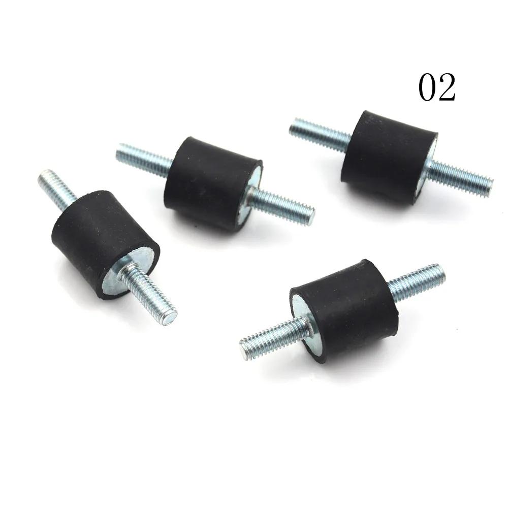 4pcs/lot Anti Vibration Silentblock Boat Car Bobbin  Rubber Mounts Male Tools M4 M5 M6 M8 Rubber Mounts Shock Damper