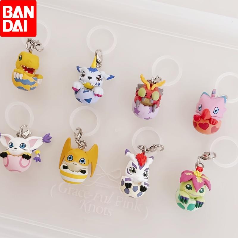 Discover Intime Unisex Hot Bandai Digimon Adventure Gashapon Figure Anime Keychain Mini Anpanman Action Figure Model Keychain Cute And Charming Capsule Playthings Present