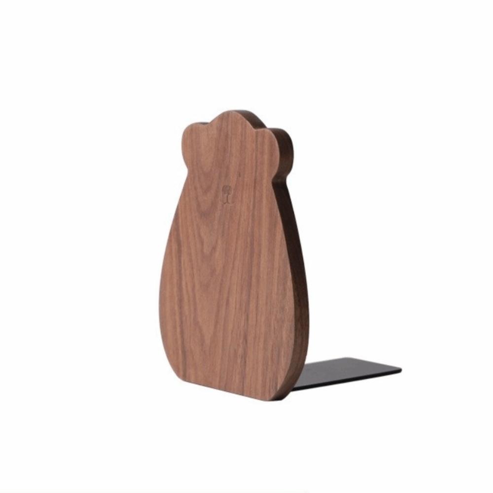 Anti-Slip Wood Book Stoppers Detachable Book Supports High Quality Wooden Bookends  School Office