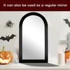 Hologram Ghost Mirror Spooky Halloween Decoration with LED Lights Gothic Light-up Witch Mirror with Creepy Eyes for Home Parties Haunted House Prop