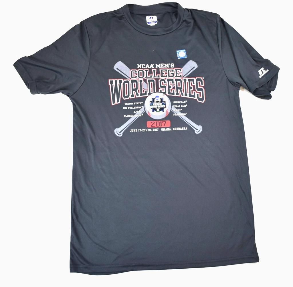 Russell Athletics Mens College World Series 2017 Dri-Power Shirt New Medium
