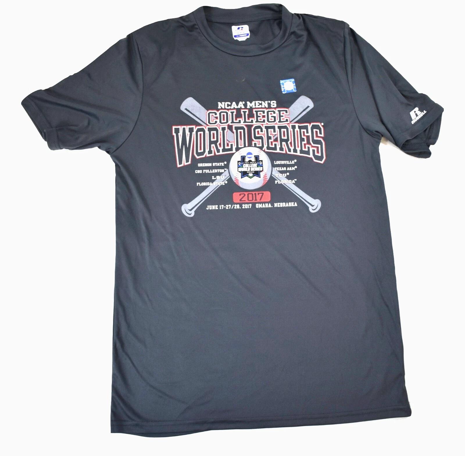 

Russell Athletics Mens College World Series 2017 Dri-Power Shirt New Medium 3XL
