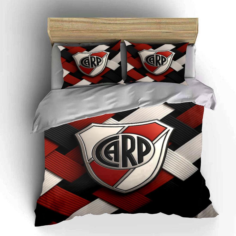 Red Black CARP Logo Bedding Set Bedding Duvet Cover Set Duvet Cover Pillowcases (1 * Duvet Cover 2 * Pillowcases, without duvet insert)
