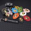 High Quality PU Leather Car Keychain Shield Alloy Keyring Pendant Gift For Porsche Cayenne Panamera Macan Boxster Cayman Sticker Mszh62