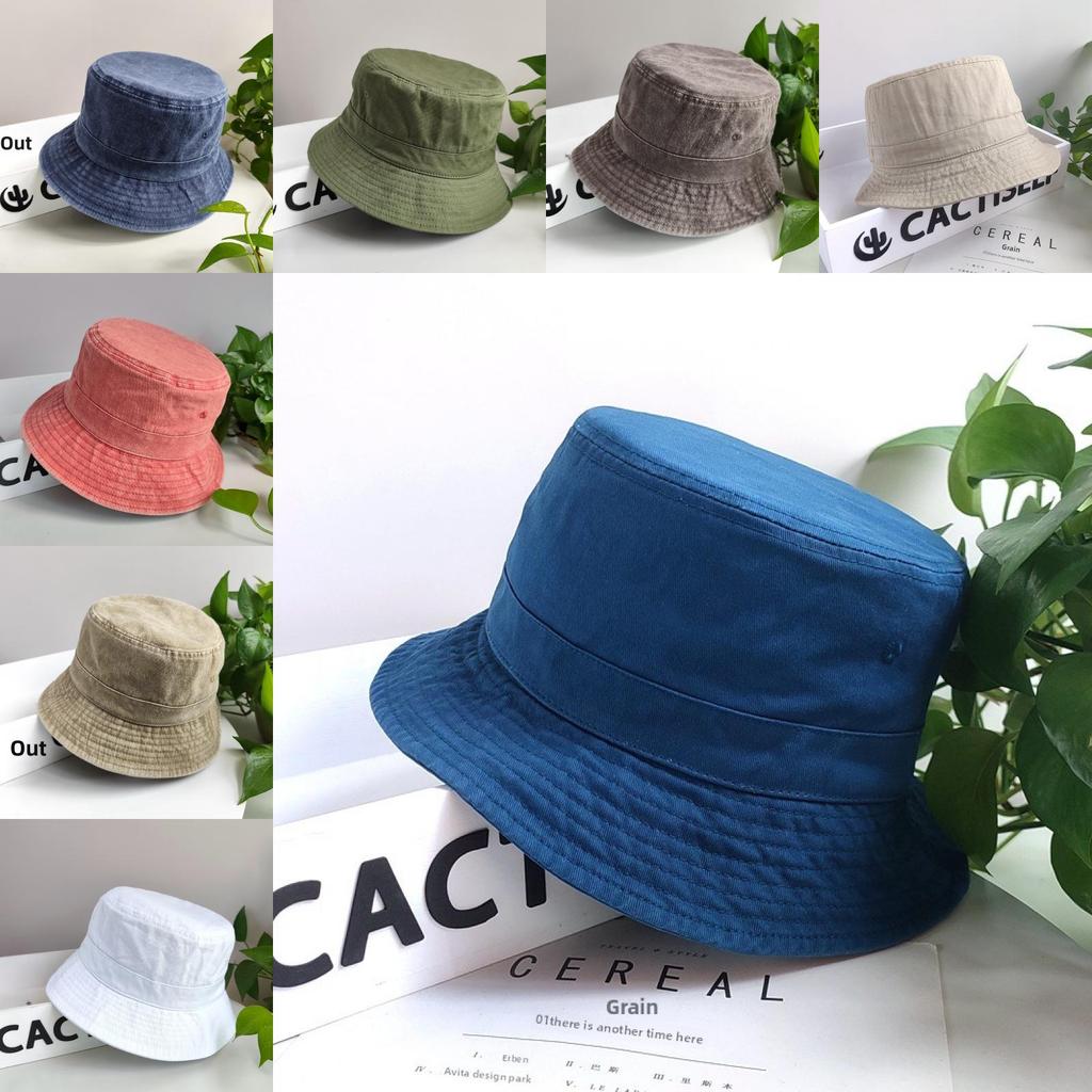 Fisherman Hat Summer Sun Protection Wide Brim Canvas Casual For Men Women