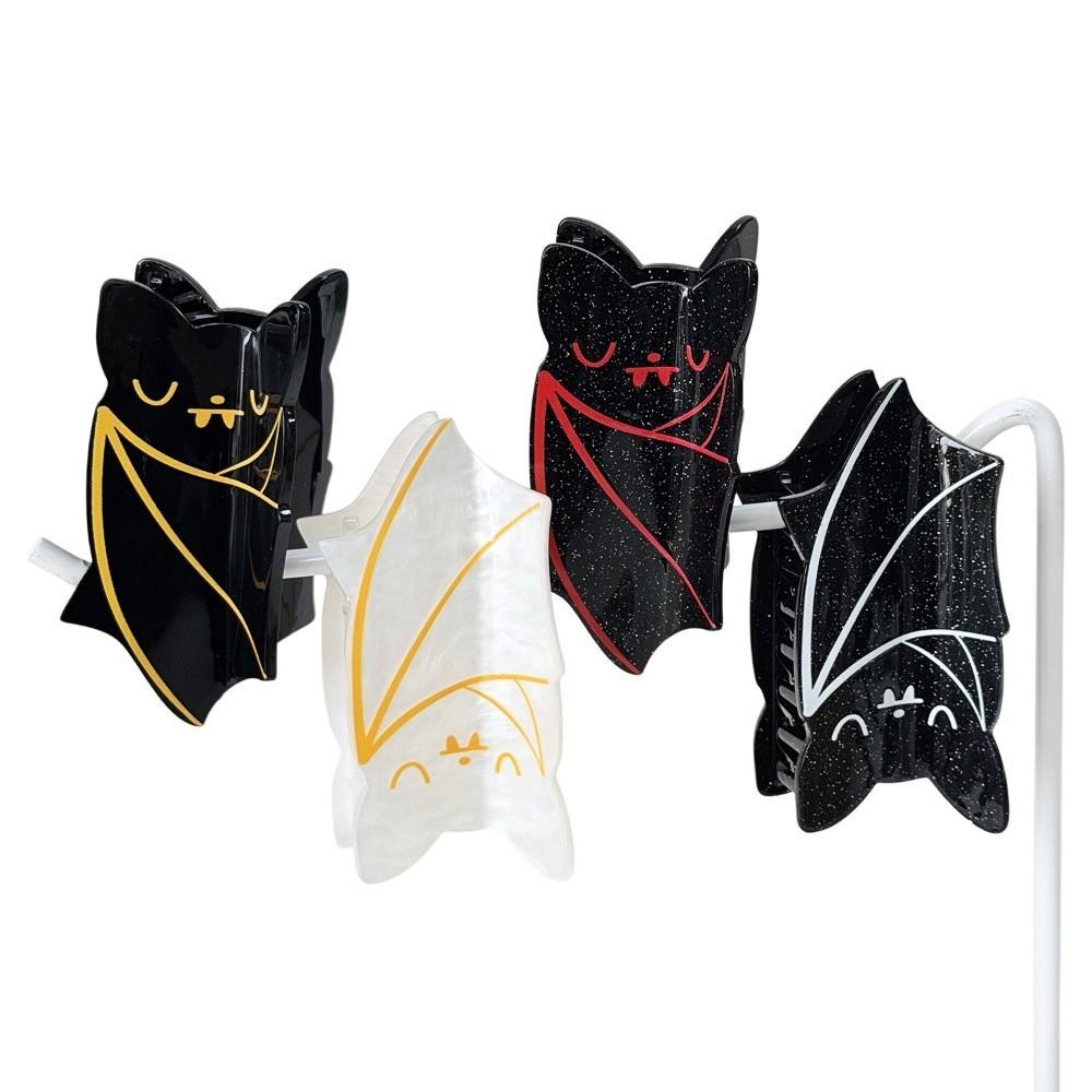 Acrylic Halloween Crab Clip Gothic Shark Clip Funny Bat Hair Claw Party