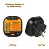 Socket Tester Portable Plug Outlet Circuit Tester Polarity Voltage Tester Socket Finder Electric Socket Outlet Voltage Tester Outlet Detector