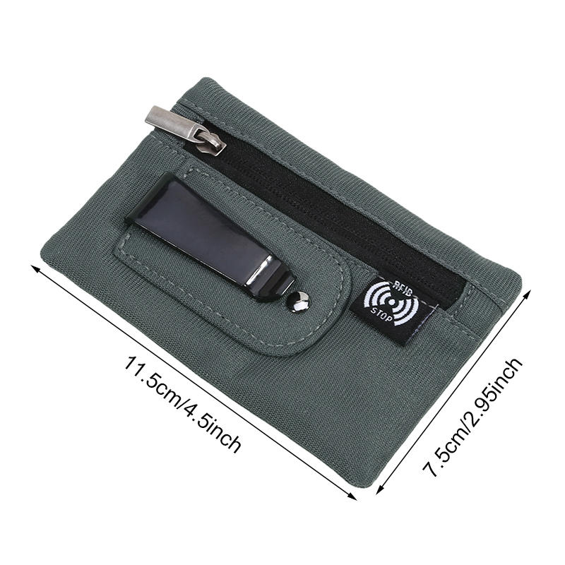 Compact Ultra Thin Hidden Clip Stash Money Belt Wallet Credit Card Holder Anti-Theft Travel Pouch for Women Men