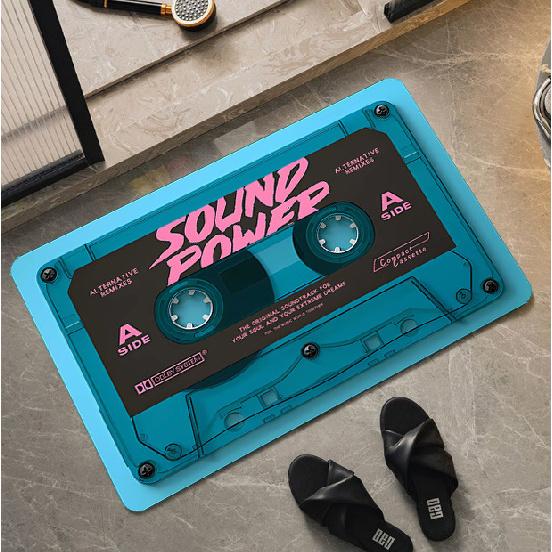 

Винтажный виниловый ковер Диатомовая земля Коврик для ванной у входной двери Водопоглощающий Нескользящий Грязеотталкивающий Быстросохнущий Коврик для ног 40*60cm【Diatom ooze】