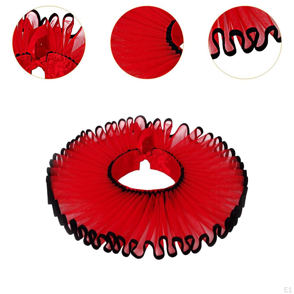 Abnehmbare Rüschenkragen im elisabethanischen Stil für Foto-Requisiten