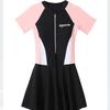 2025 Women's Slim One-Piece Swimsuit: New Skirted Style, Quick-Dry, Conservative, Ideal for Vacations and Hot Springs