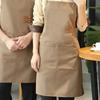 Multi-Scene Work Apron - for Chefs/Waiters/Suitable for Hotel/Restaurant/Coffee Shop/Baking/Manicure Shop Durable Work Uniform