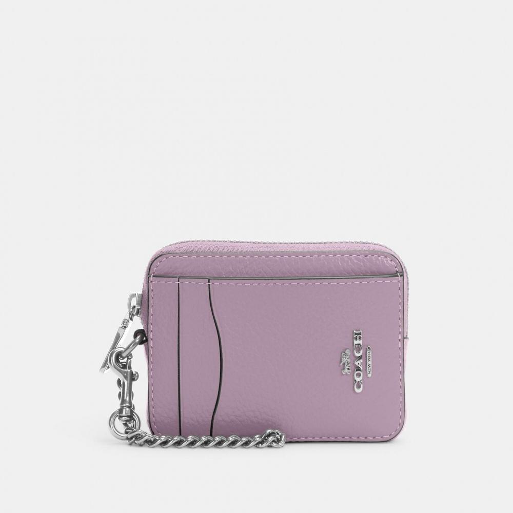 Coach Reißverschluss-Kartenetui Gold Schwarz