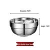 15cm 304 Stainless Steel Double-Layer Anti-Scald Bowl