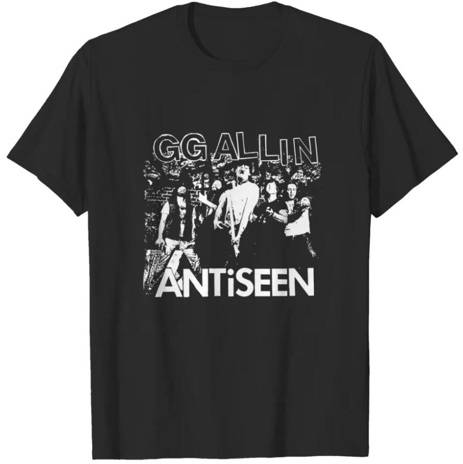 Funny Gg Allin Antiseen T-Shirt Unisex Short Sleeve T-Shirt All Sizes S-2345Xl Unisex T-Shirt S
