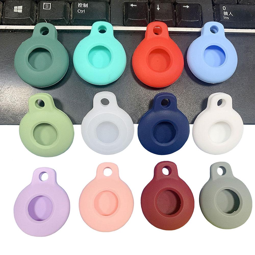 Silicone World AirTags Silicone Case Portable Anti-lost Protective Sleeve For Apple Airtag Hangable Keychain Locator Tracker