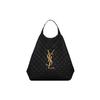 SAINT LAURENT Icare Maxi Shopping Bag Quilted Lambskin Black 698651-AAANG-1000