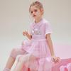 Hello Kitty Girls' Summer Cartoon Print Mesh Dress