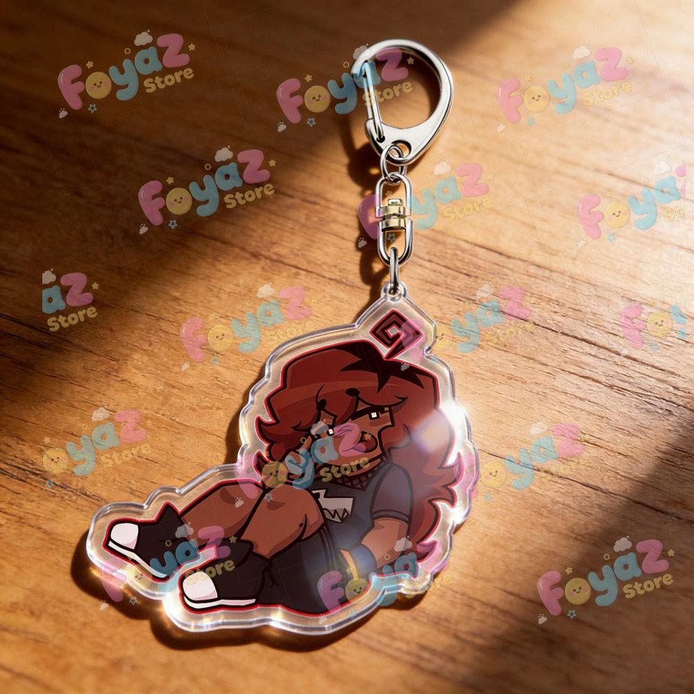 

FNF Girlfriend Variant Keychain Accessories Bag Charms Girls Keyrings Acrylic Keychain