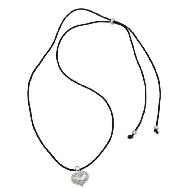 Ожерелье-сердце Женская нишевая цепочка на ключицу Студенческая регулируемая цепочка Ювелирные изделия 1