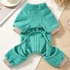 Cute Solid Dog Jumpsuits Autumn Pet Dog Clothes Warm Cozy Puppy Rompers Fashion Cat Pajamas Plush Pet Overalls Chihuahua Apparel