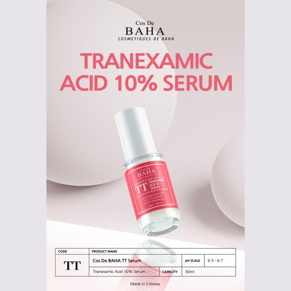 

Cos De BAHA - Tranexamic Acid 10% Cica Serum 30ml (TT)