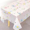 ZISIZ Cute Disposable Plastic Tablecloth