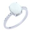 Silver Ring with Opal, Item Weight 1.88 Gr (0474175)