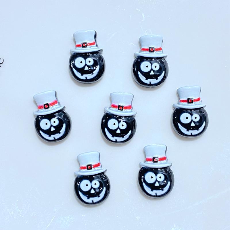 20Pcs New Mini Cute Cartoon Halloween Series Flat Back Resin Cabochons Scrapbooking DIY Jewelry Craft Decoration Accessorie