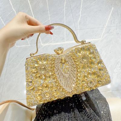 Women's Bag Diamond-encrusted Dinner Bag Shiny Banquet Handbag Socialite Evening Dress Bag Single-shoulder Crossbody Bag