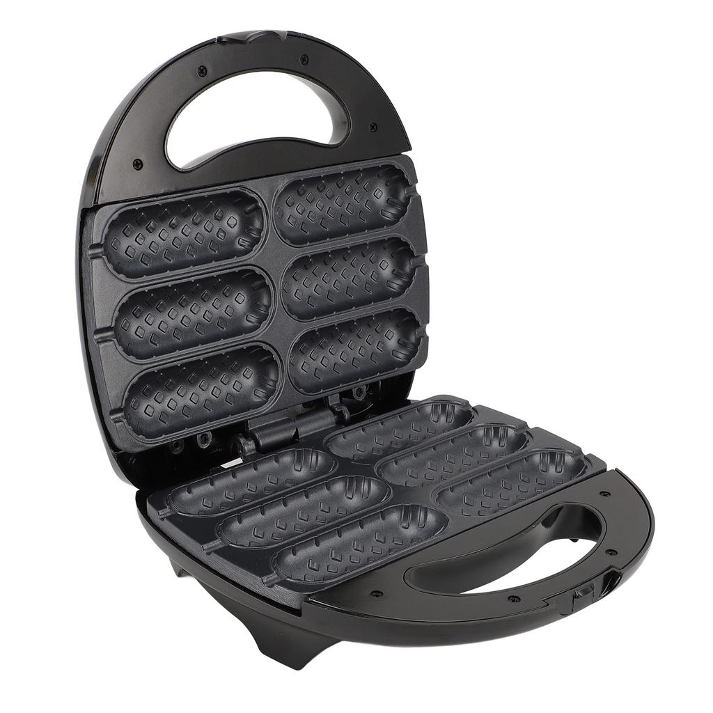 Stroj na vafle Hot Dog 850W Rychlý ohřev Automatická regulace teploty Nepřilnavý Snadné čištění 6 C