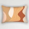 30x50cm Geometric Pillowcase Home Decor Cushion Cover Abstract Leaves Plant Patchwork Rainbow Polyester