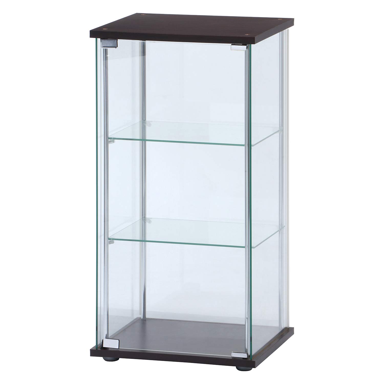Футляр для коллекционной фигурки Fuji Boeki, 3 яруса, ширина x глубина x высота 86 см, коричневое закаленное стекло, полностью стеклянная сборка, продукт 96049 42,5 36,5 коричневый