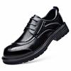 2025 summer new hollow leather shoes men's business dress versatile casual shoes breathable leather hole men's shoes trend