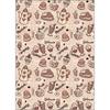 Tapis de cuisine - ESPRESSO - 45x120 - Antidérapant - Lavable en machine - Polyester doux