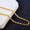Exquisite Fashion 925 Silver 18K Gold Filled Necklace For Women Men Size 16-30 Inch Jewelry Chain Wholesale