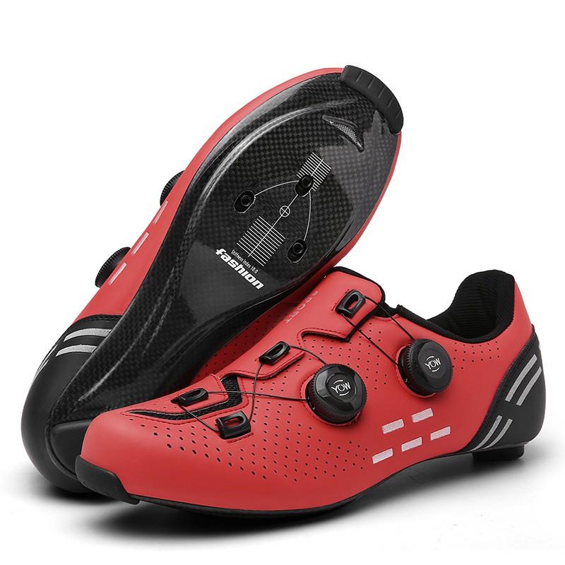Carbon Fiber Road Cycling Shoes Men Women Breathable Stiff Sole Clipless Bike Bikes