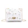 Fashion versatile printed shoulder crossbody small square bag new niche women's chain women's bag
