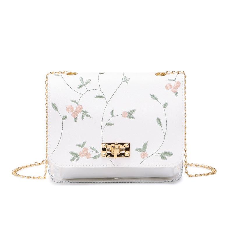 Women's Bag New Autumn Trend Fashion Embroidered Shoulder Messenger Chain Bag