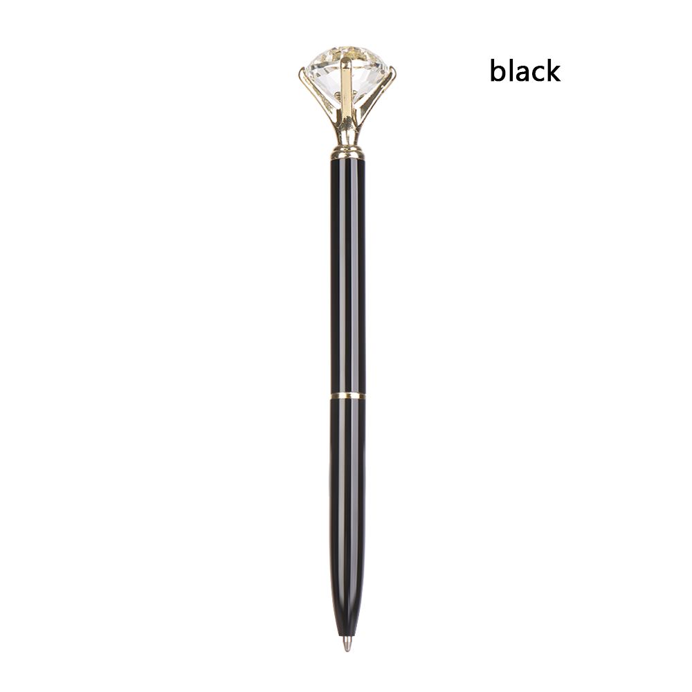 Rollerball Smooth Colorful Diamond Pen LED Metal Ballpoint Signature Instrument Crystal Ball Pen