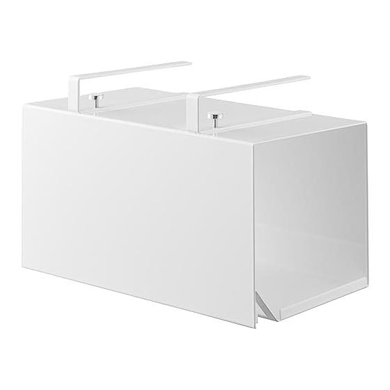 Yamazaki Jitsugyo (Yamazaki) Cut with one hand Under the cupboard kitchen paper holder with cover L White Approx. W31 x D16 x H19.5cm Tower Hygienic
