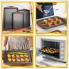 Carbon Steel Non-Stick Oven Bakeware Set with Red Silicone Handles Commercial-Grade