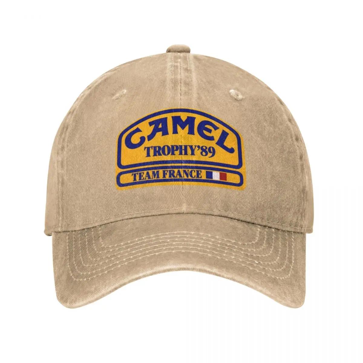 

Camel Trophy Unisex Style Baseball Caps Time France Distressed Washed Caps Hat Casual Outdoor Summer Sun Cap Adjustable хакі