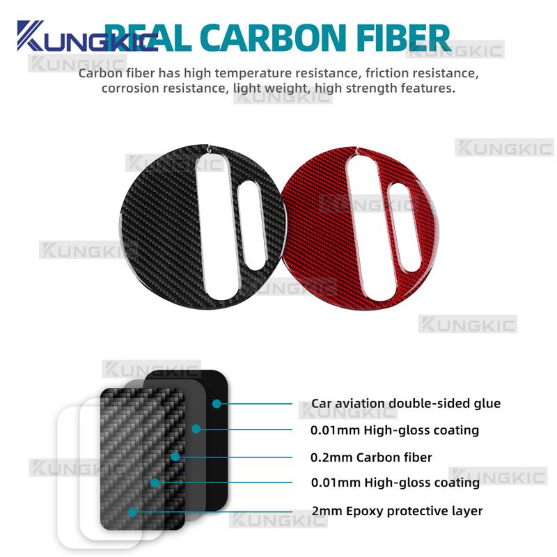 Real Carbon Fiber Decorative Sticker For Mazda 2 2008 2009 2010 2011 2012 2013 2014 Automatic Gear Shift Frame LHD RHD