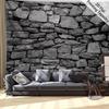 2D Rustic Stone Wall Tapestry for Living Room Bedroom Aesthetic Decor