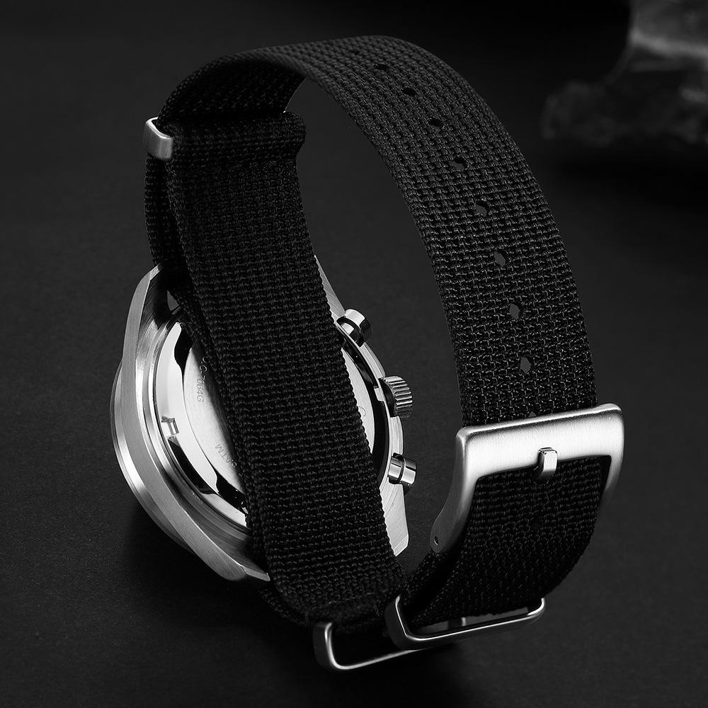 2026 CADISEN New Men's Watches Luxury Quartz Wrist Watch for Men Sapphire AR Coated Crystal Canvas VK68 Speed Chronograph