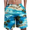 Summer Beach Shorts Fashion Hawaiian Vacation Casual Street Short 3D Palm Tree Printed Board Shorts Swim Trunks