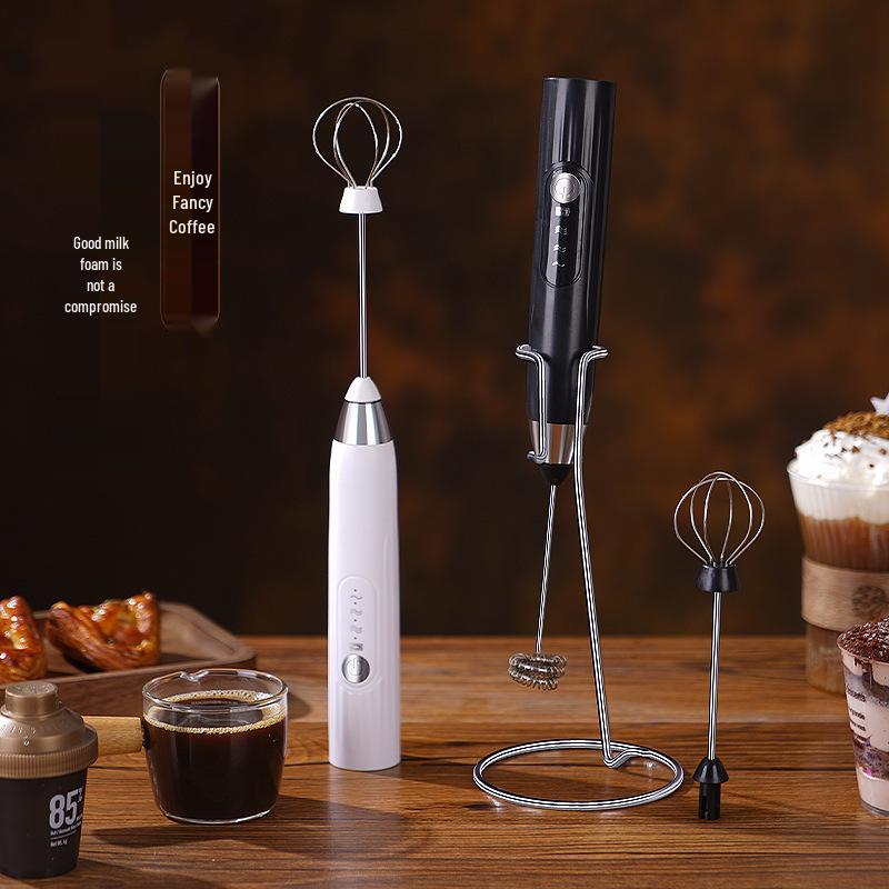 Portable Rechargeable Handheld Electric Milk Frother & Coffee Mixer