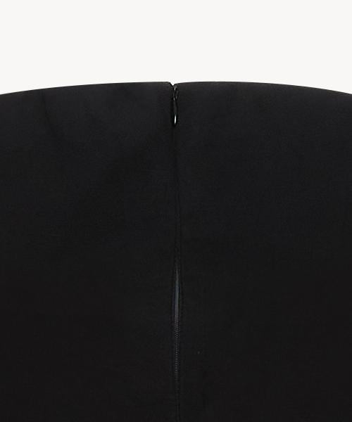 RIDIFI Leinen-Schlauchkleid_Schwarz