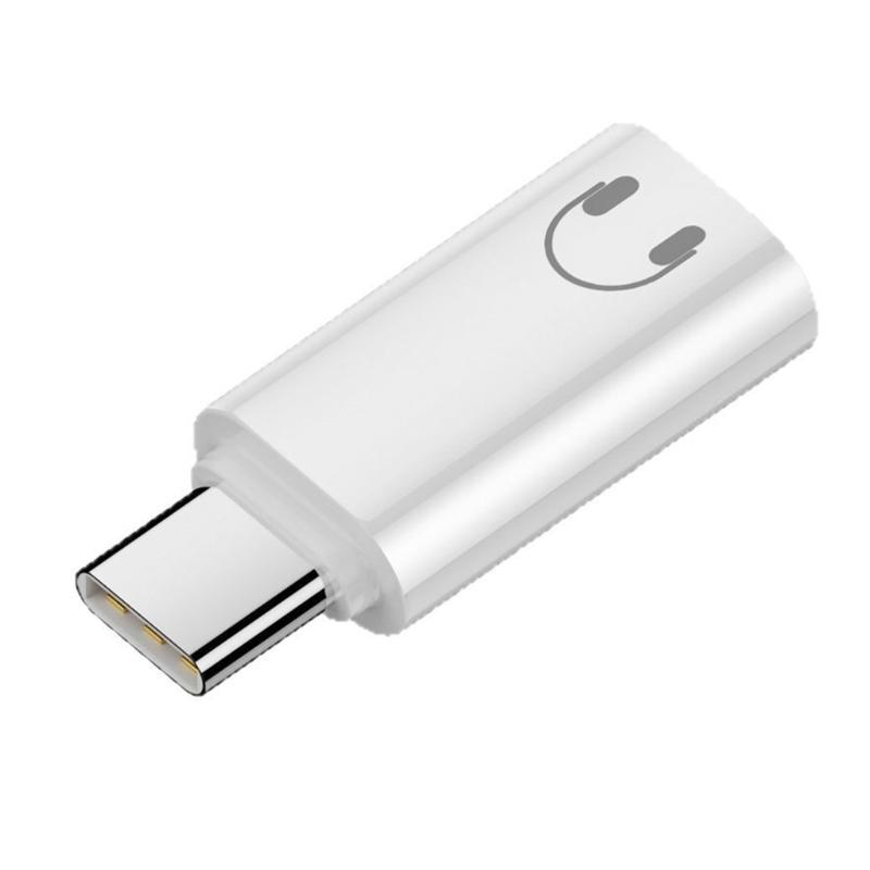 USB C To 8Pin Earphone Adapter Type C Male To 8Pin Female Connectors for Cellphone Tablet No Charging